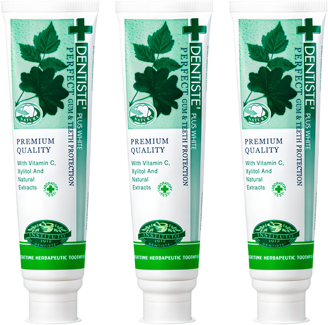 덴티스테 플러스 화이트 치약, 160g, 3개