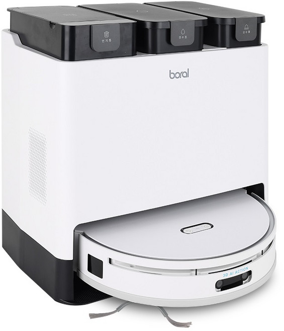 보랄 dToF 스마트센서 Z10 AI로봇청소기, BR-R10W, 화이트