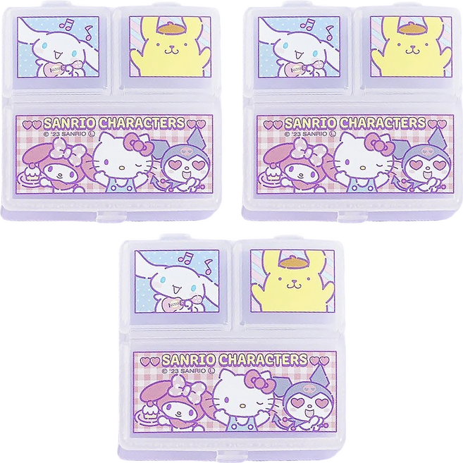 Sanrio 三麗鷗 小物收納盒, 白色, 3個