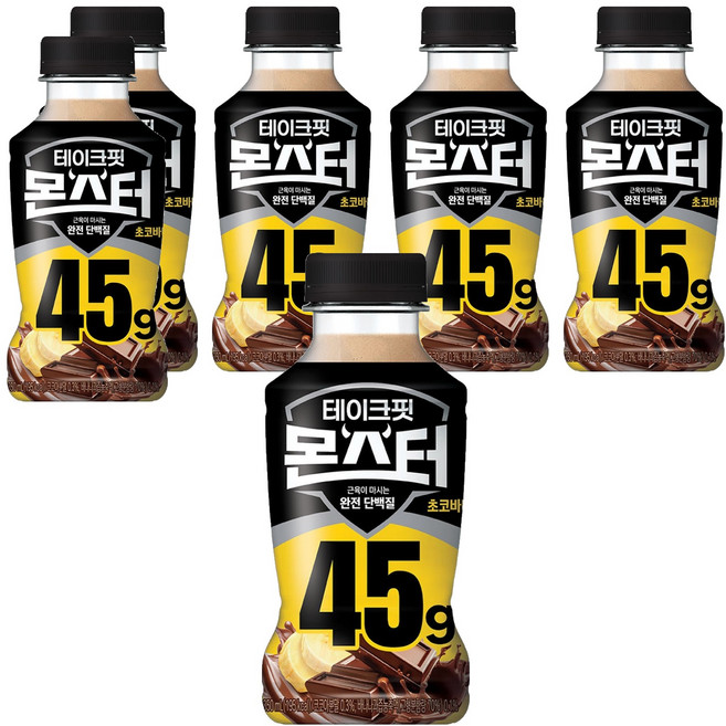 TAKEFIT 巧克力香蕉肌肉專用蛋白飲, 350ml, 6瓶
