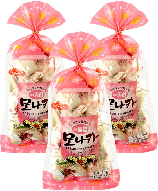 일광제과 종합모나카, 350g, 3개