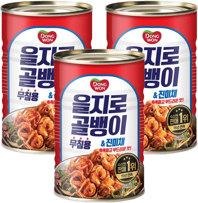 동원 을지로 골뱅이, 300g, 3개