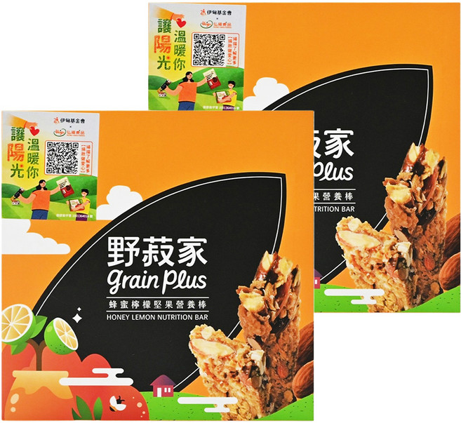grain plus 野菽家 營養棒 蜂蜜檸檬口味 7入, 210g, 2盒