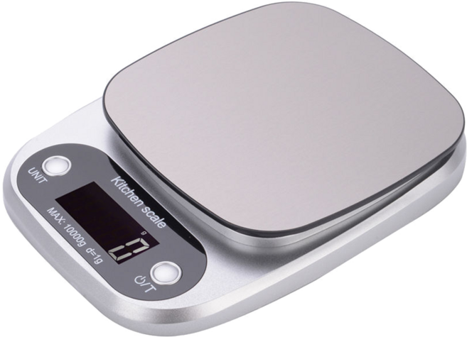 LifeShopping 不鏽鋼電子秤, 10.25kg, 銀色, CAES0009SV