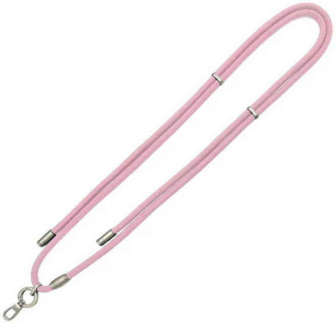 台灣 AIDA ChicLink 手機掛繩 附掛片 160cm, 莓果粉, 1條