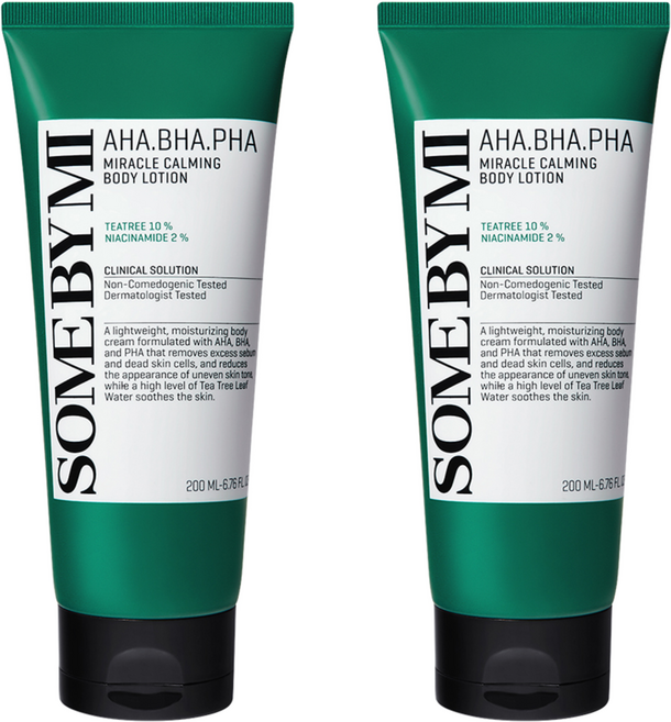 썸바이미 아하 바하 파하 미라클 카밍 바디 로션 로즈마리잎오일향, 200ml, 2개