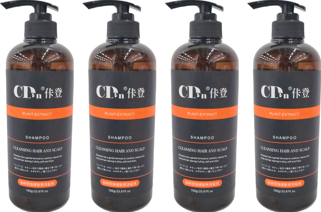 CDen 佧登 咖啡因強健髮根洗髮精 溫和洗淨 控油, 700g, 4瓶