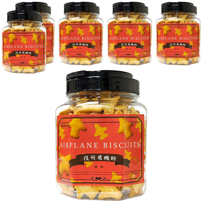 School of Cookie 台灣優格餅乾學院 復刻飛機餅, 250g, 6罐