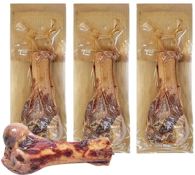 미드터리안내추럴 세라노 햄본 프리미엄 강아지 수제 간식, 돼지뼈, 230g, 3개 - 쿠팡