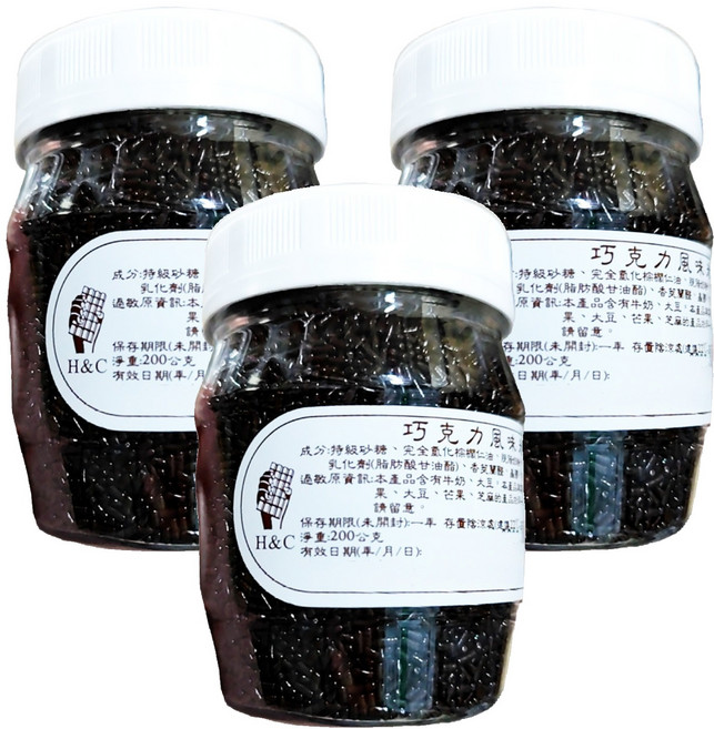 H&C 正慧食品 巧克力風味米 200g, 3罐