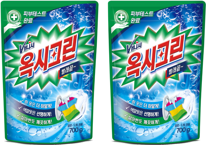 옥시크린 분말형 표백제, 700g, 2개