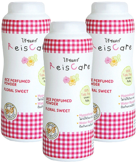 라이스케어 베이비 파우더 플로럴 스위트향, 150g, 3개