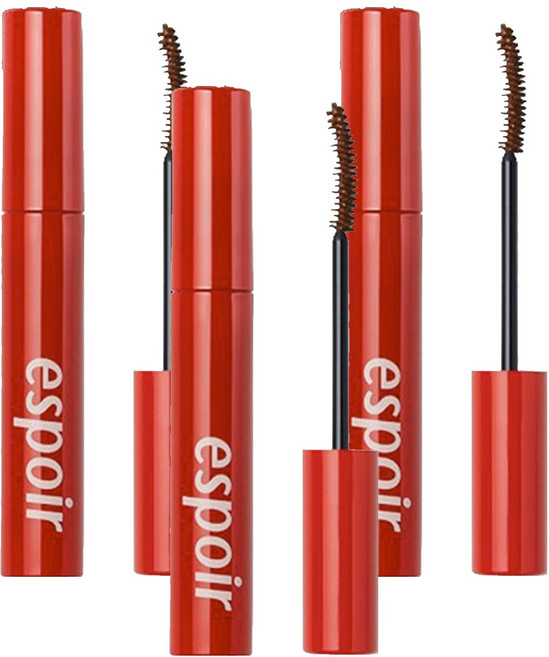 에스쁘아 워터프루프 XP 노머징 마스카라 9g, 딥브라운, 3개