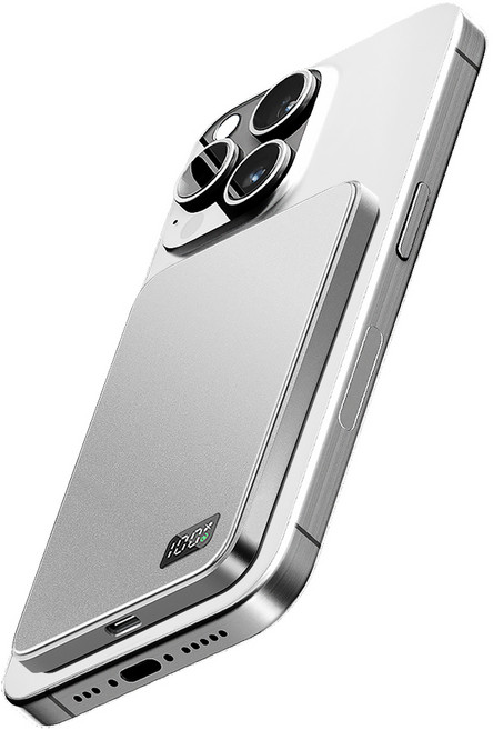 조이트론 맥세이프 울트라 슬림 보조배터리 5000mAh C타입, MiniMax50, 실버