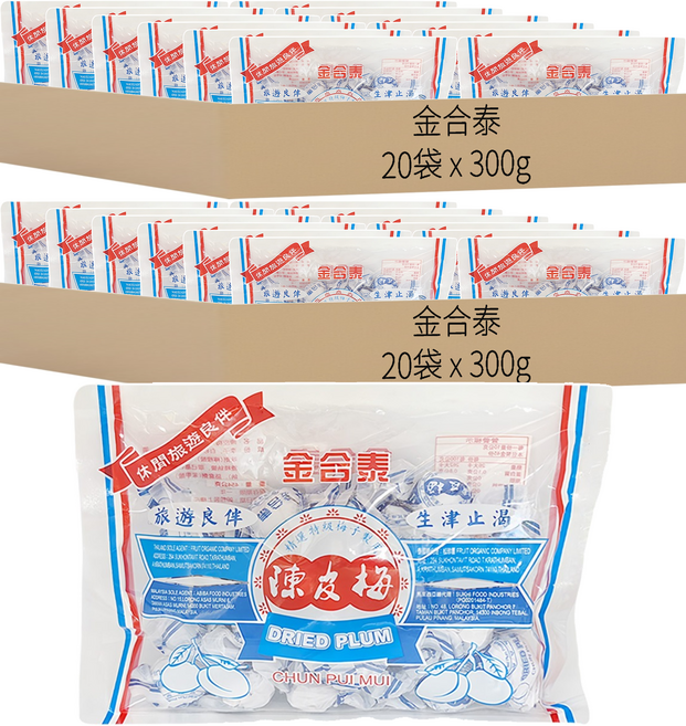 金合泰 陳皮梅, 300g, 40袋