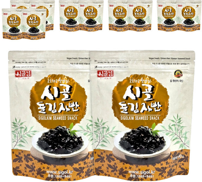 시골 돌김자반, 40g, 12개