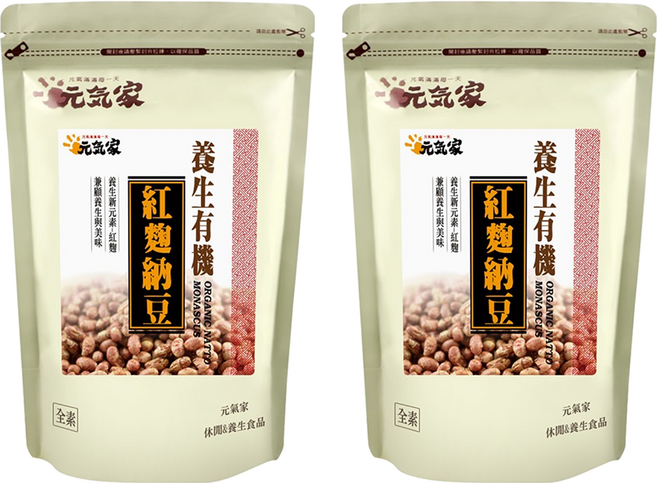 元氣家 養生紅麴納豆, 200g, 2包