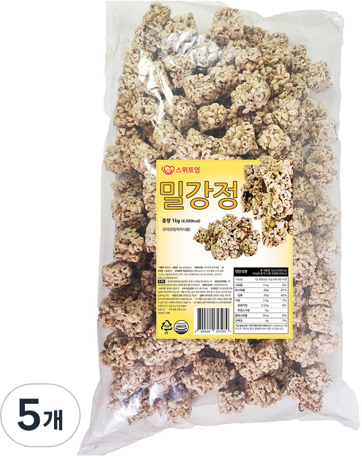 스위트영 밀강정, 1kg, 5개