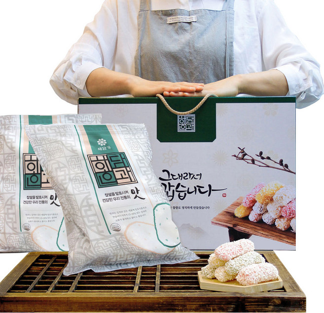 해담한과 찹쌀혼합유과 선물세트, 1kg, 1세트
