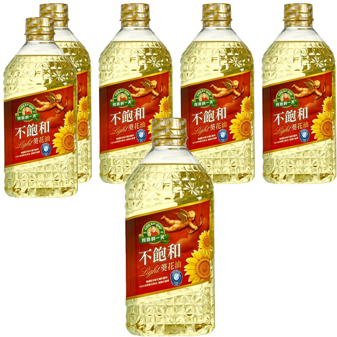 得意的一天 不飽和葵花油, 1.58L, 6瓶