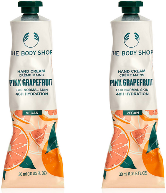 더바디샵 핑크 그레이프후룻 핸드 크림, 30ml, 2개
