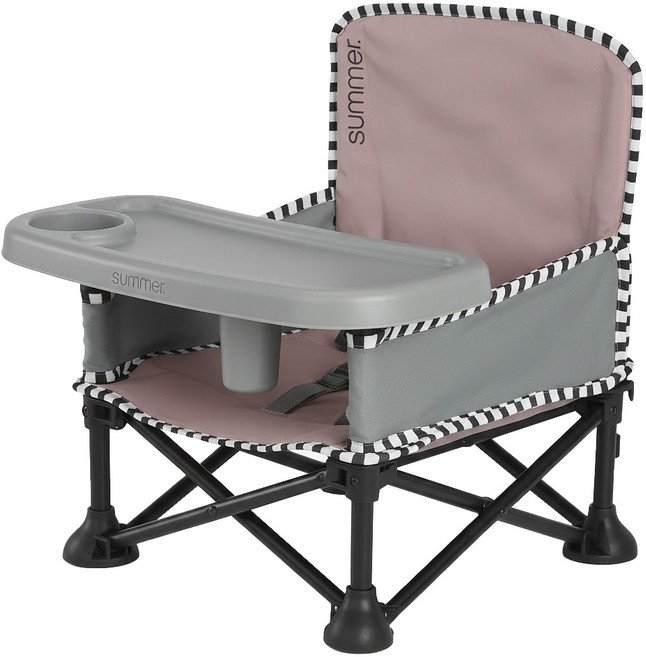 summer infant 攜帶式折疊餐椅 1.8kg, 粉色