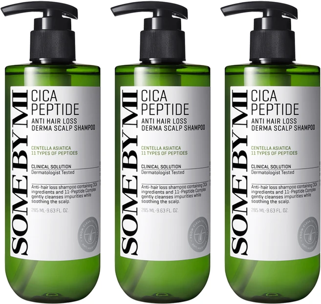 썸바이미 시카 펩타이드 안티 헤어로스 더마 스칼프 샴푸, 285ml, 3개 - 쿠팡