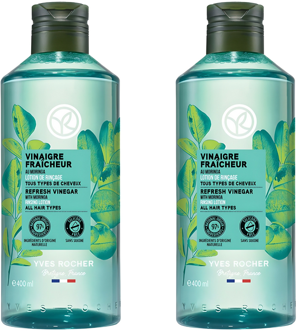 YVES ROCHER 伊夫黎雪 清新淨化辣木髮醋, 2個, 400ml