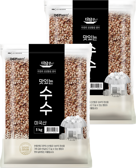 더담은 맛있는 수수, 1kg, 2개