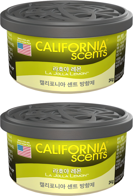 캘리포니아센트 방향제, 2개, 라호야 레몬