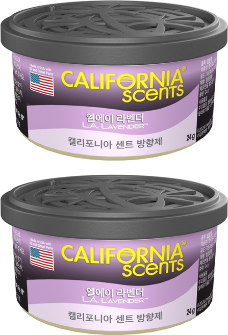 캘리포니아센트 방향제, 2개, 엘에이 라벤더