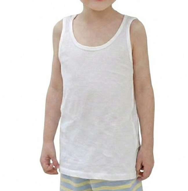 LollyTree 男童款棉質素色運動背心3件組