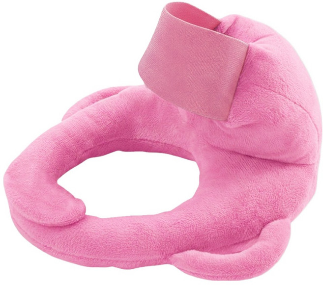 OhBabyLying 讓寶寶躺躺 餵奶枕 絨毛款, 粉色