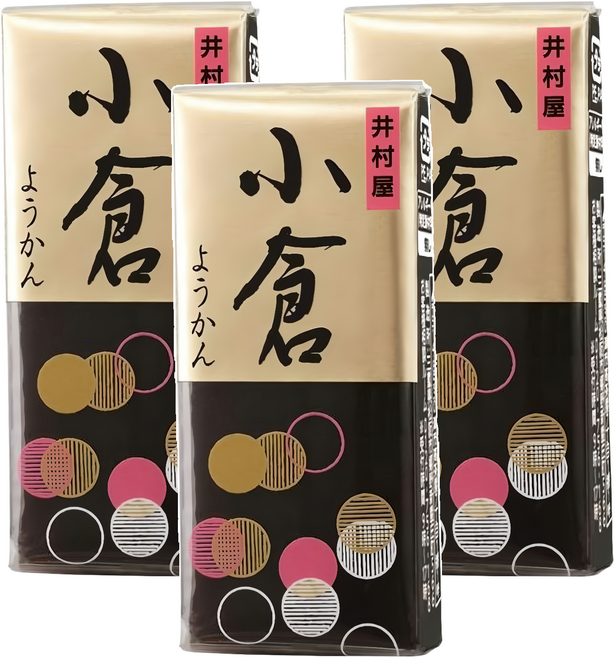 井村屋 小倉小羊羹, 3個, 58g