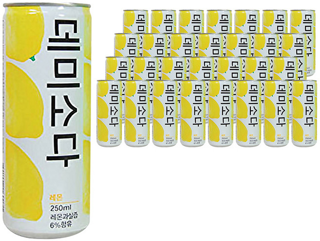 데미소다 레몬, 250ml, 30개