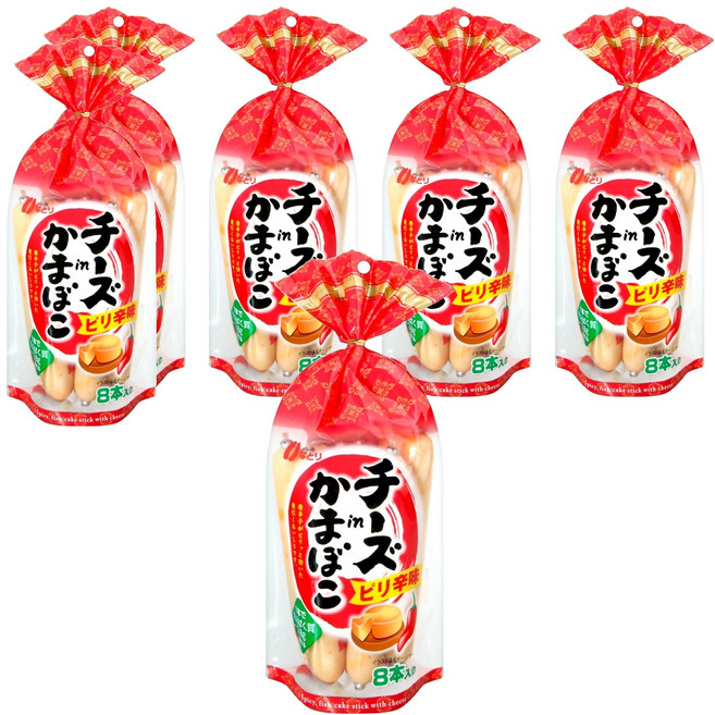 Natori Food 起司魚板棒 辣味 8入, 232g, 6袋