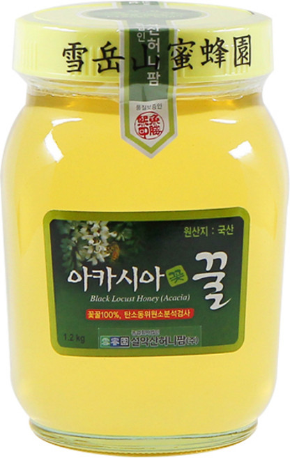 설악산허니팜 아카시아꿀, 1.2kg, 1개