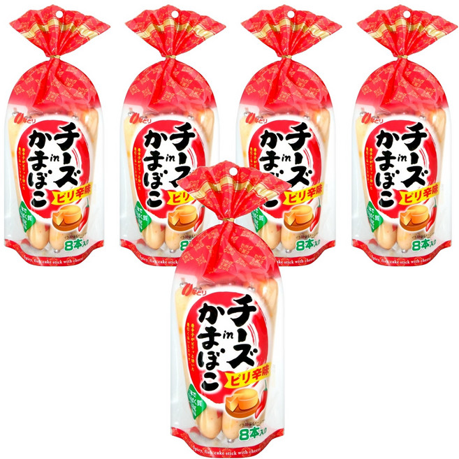 Natori Food 起司魚板棒 辣味 8入, 232g, 5袋