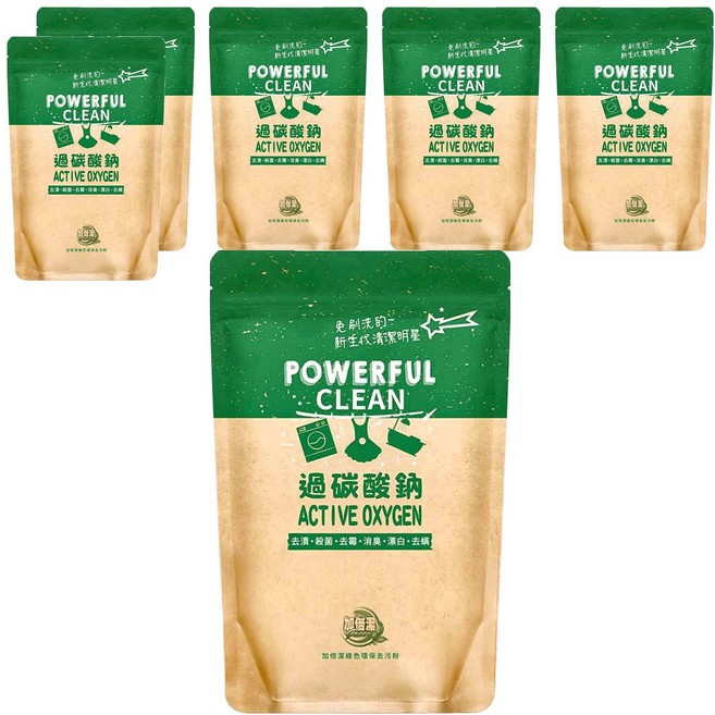 加倍潔 過碳酸鈉去污粉, 600g, 6包