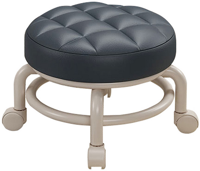 小麥購物 滑輪椅凳, 商務黑, 1個