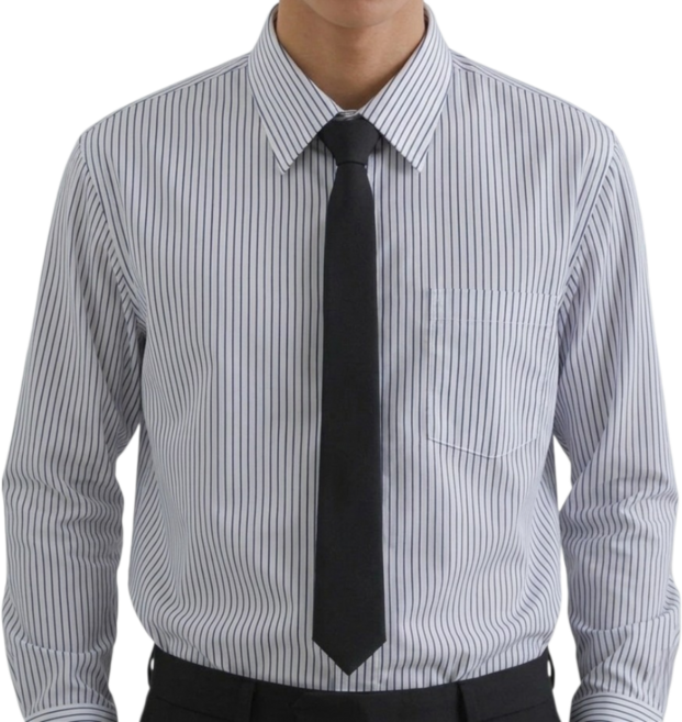 엠스코프 매트 블랙 슬림 자동넥타이 MN474