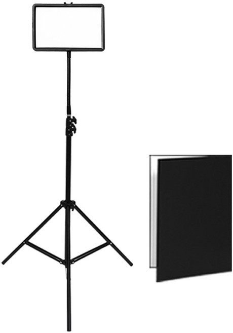 대한 LED 촬영 반사판 심플 스탠드 풀세트, 화이트(조명), 1세트