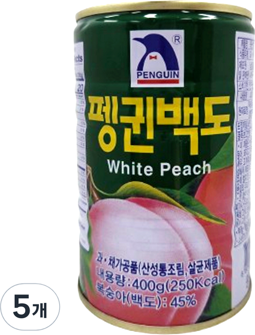 펭귄 펭귄백도, 400g, 5개
