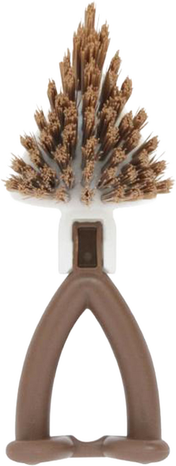 日本SANBELM可站可坐可掛浴室角落刷 尖頭 16.5 x 6 x 5cm, 咖色, 1個