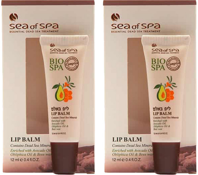sea of spa 天然潤唇膏, 酪梨, 12ml, 2條