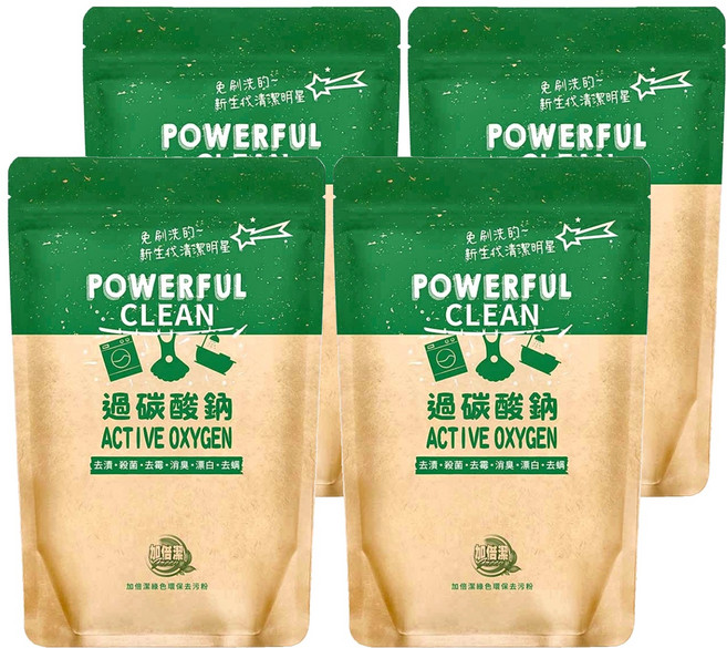加倍潔 過碳酸鈉去污粉, 600g, 4包