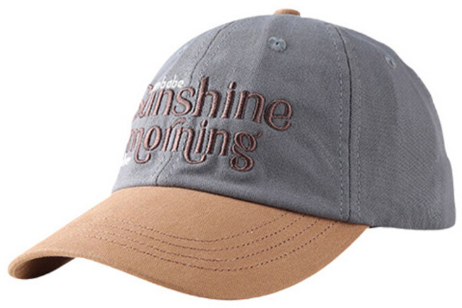 더플로우커머스 긍정피플 선샤인 모닝 프리사이즈 타이포 야구모자
