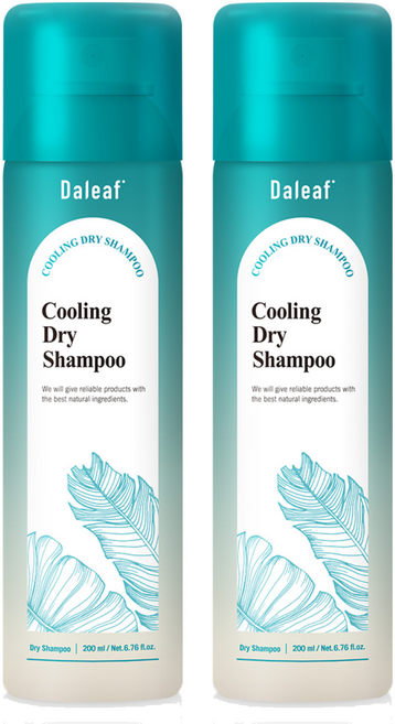 달리프 쿨링 드라이 샴푸 민트향, 2개, 200ml