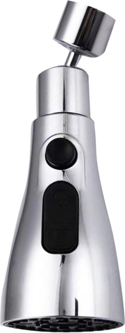 品屋 萬向水龍頭 刀片款 360度旋轉 3檔可調節 水龍頭延伸器 增壓水龍頭 節水器, 1個