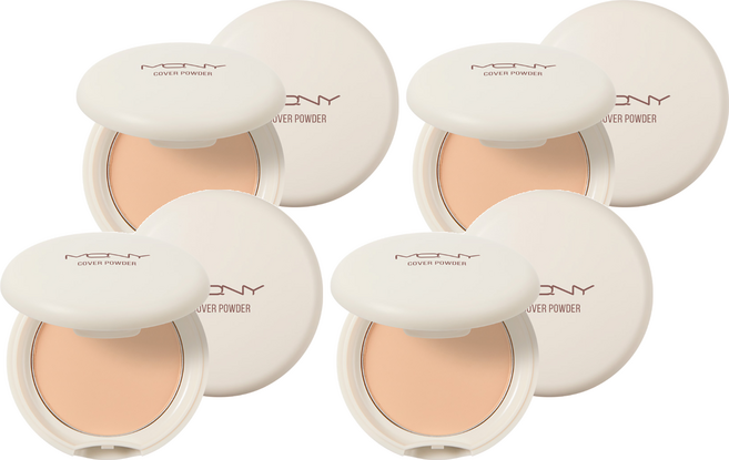 맥퀸뉴욕 마이크로 핏 커버 파우더 9g, 라이트 베이지, 4개